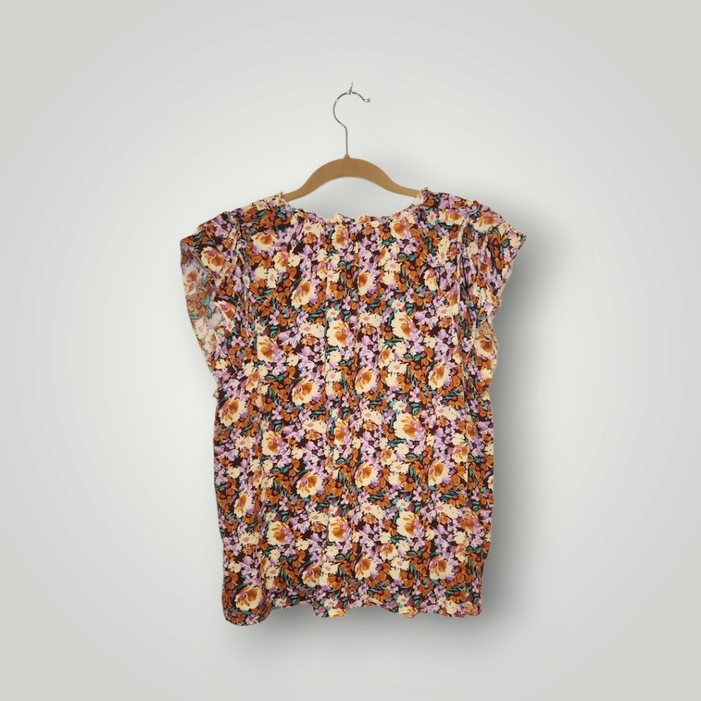 ee.some Floral Print Women's Top size small - Picture 8 of 12